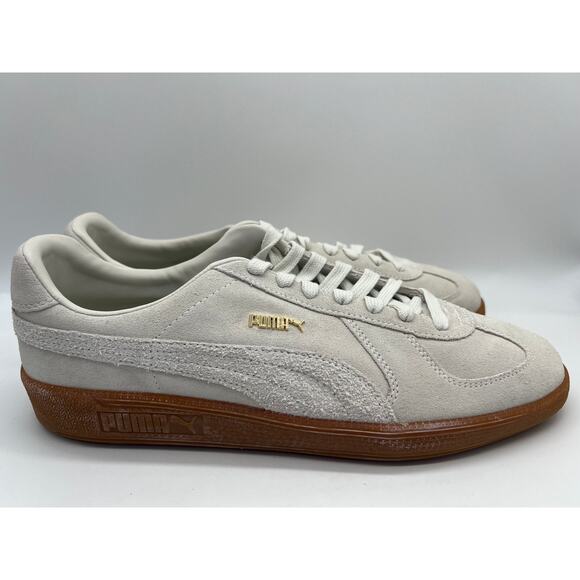 PUMA Men's Low-Top Army Trainer Bonanza Beige Suede 381228-01 Size US 12 - Picture 1 of 16